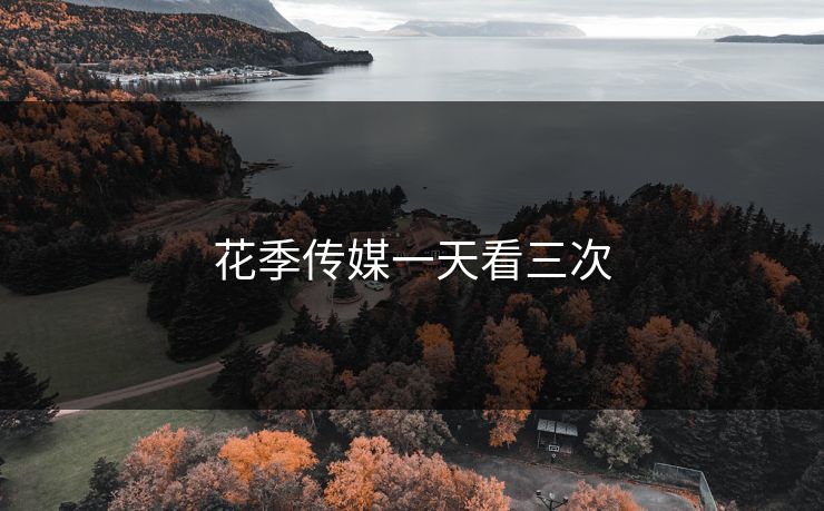 花季传媒一天看三次
